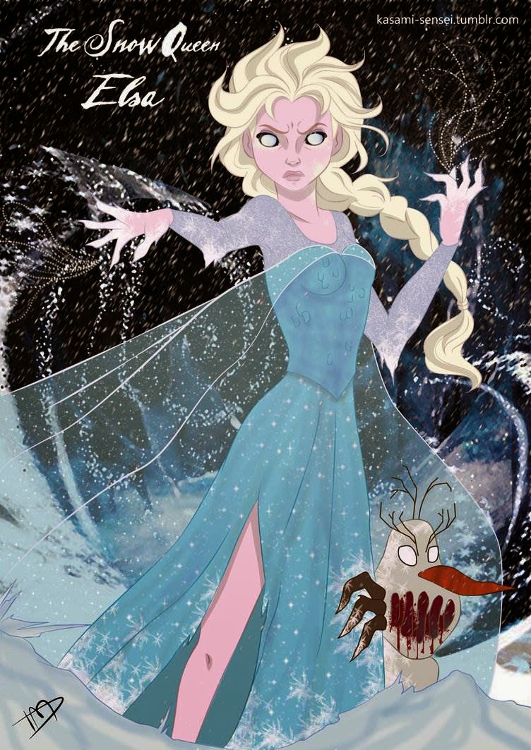 Unik Gambar Elsa Frozen Dibuat Seram Wajib Lihat