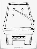 Mewarnai Gambar Meja Billiard