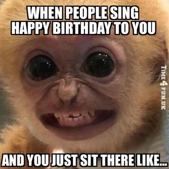 Funny meme about birthday