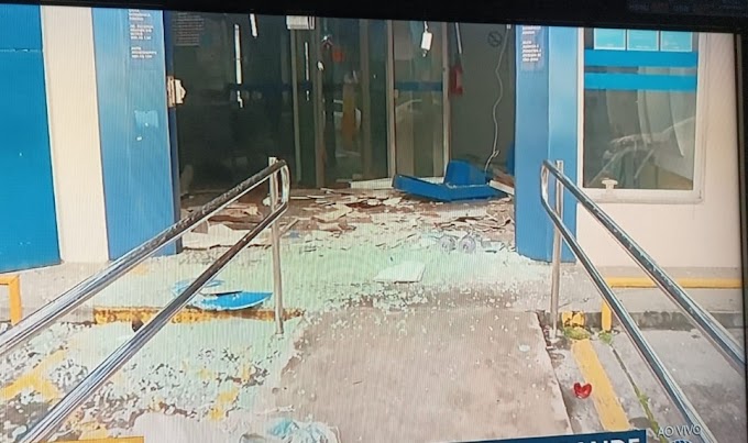 Agência bancária da Caixa é explodida no bairro de Fazenda Grande do Retiro