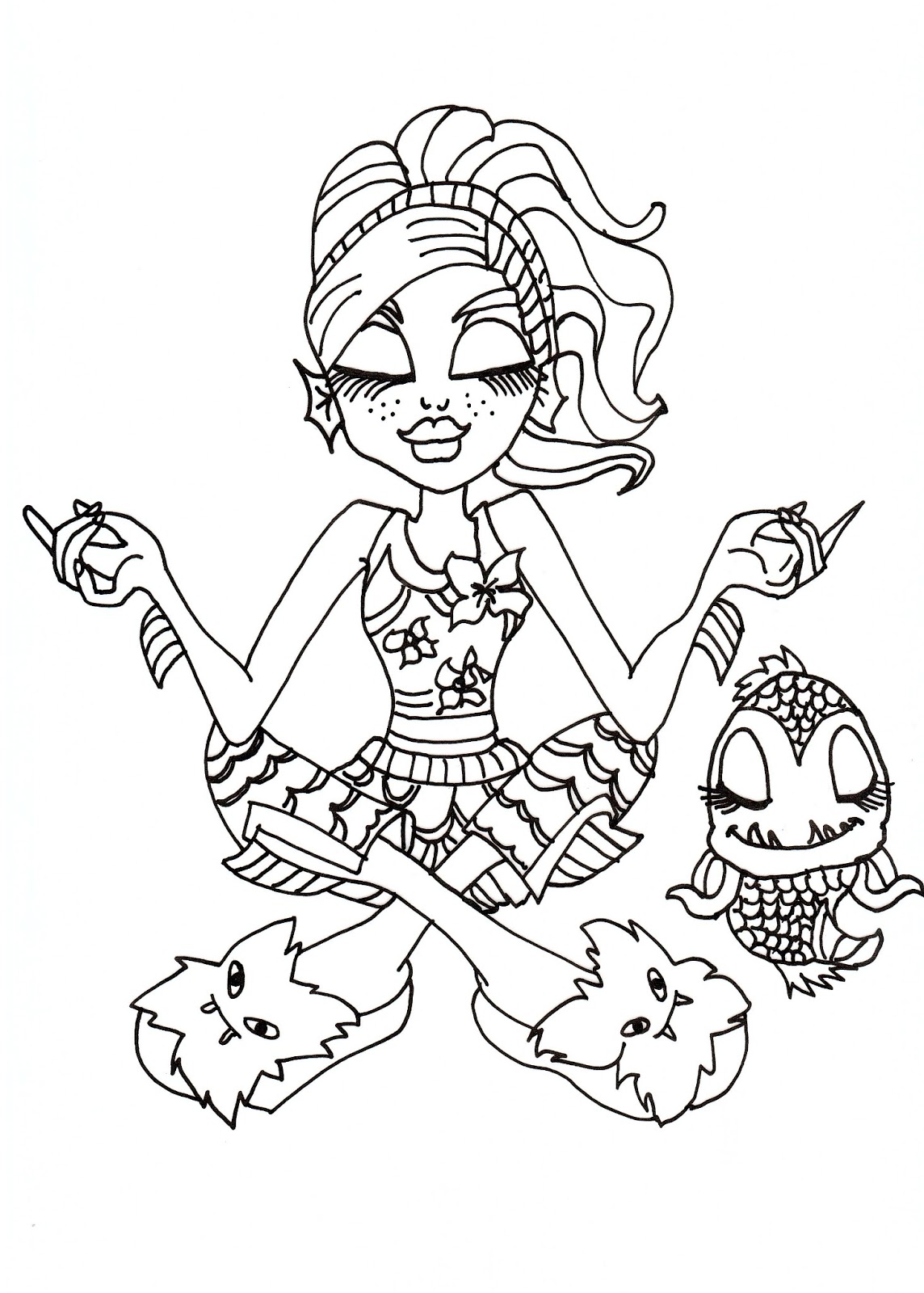 Free Printable Monster High Coloring Pages: October 2012