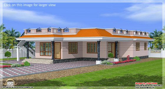 Kerala style single storey home