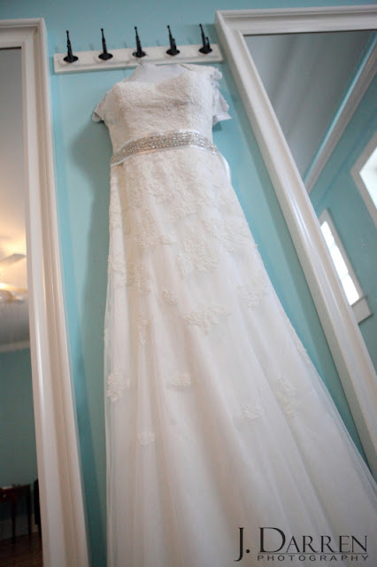 photo of the wedding dress at Twelve West Main