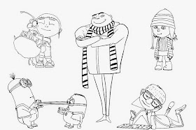 despicable me coloring pages 