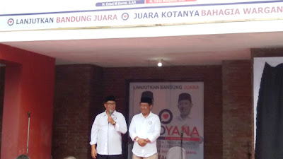 Permudah Konsolidasi, Paslon Oded-Yana  Resmikan Rumah Pemenangan Pilwalkot Bandung