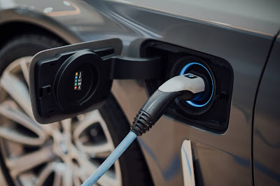 Charging equipment for electric vehicles; a device that delivers electrical power to plugged-in electric vehicles