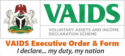 VAIDS Executive Order & Form | Voluntary Asset and Income Declaration Scheme