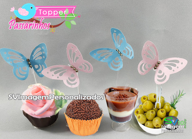 Aqui você encontra o preço mais barato para Topper personalizado para cupcake, maçã do amor ou doce de enrolar, e com colher para doce de copo, também conhecido como Tags, Plaquinhas ou Pics,  no tema Passarinhos, borboleta vazada ou Jardim Encantado, Borboletas,  ideal para chá de bebê, lembrancinha de nascimento, e festa para bebê de 1 ano, , tanto para festa de menino ou para festa de menina, Esse tema é bastante delicado, atual, ficará lindo na decoração provençal, com as cores principais azul e rosa com toques florais, sua  festa será original e um sucesso para seus convidados.    veja mais http://blog.svimagem.com.br  ou  faça seu pedido também pelo whatsapp  11 975820887