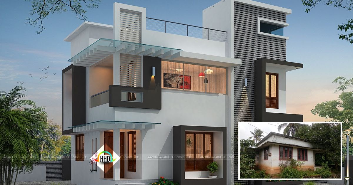 Kerala home  design and floor plans  House  makeover idea in 