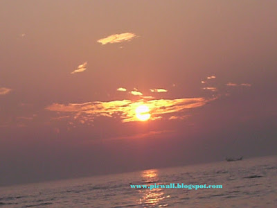 Sun in the beach of Cox's Bazar,Bangladesh