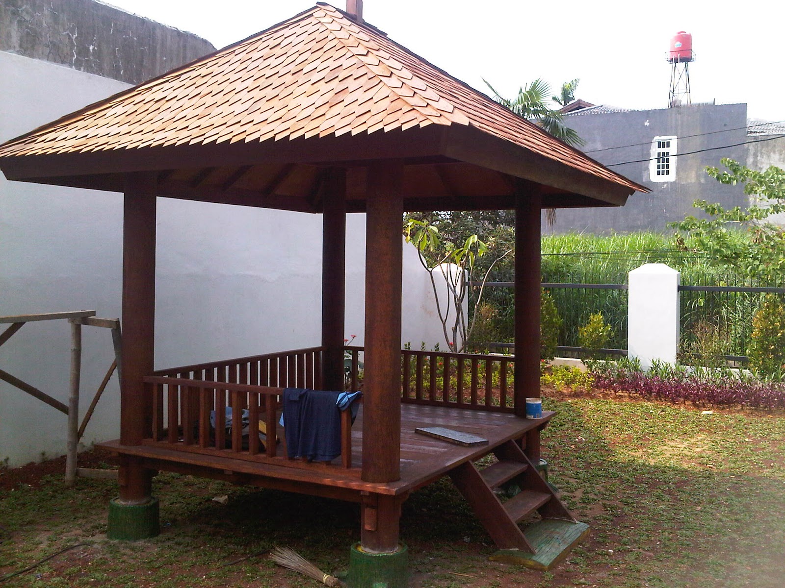 081387245587 Jasa Saung Gazebo Bambu Kayu  Kelapa Jakarta 