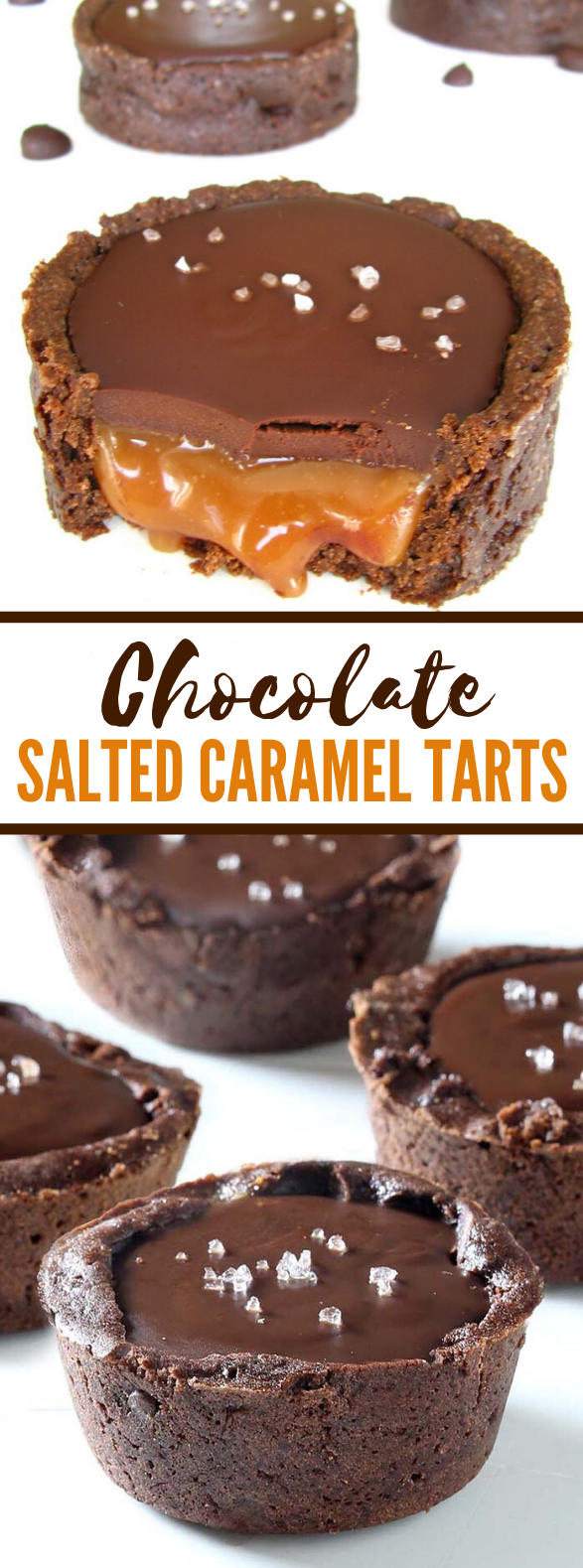 Chocolate Salted Caramel Tarts #desserts #cake