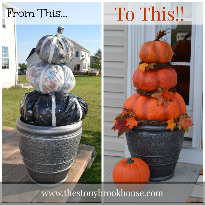 Before and After DIY Pumpkins