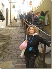 E on Stairs to Old Town (Small)