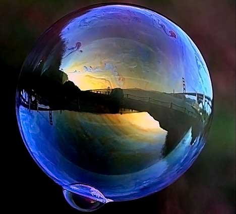 Beautiful soap bubbles Photography