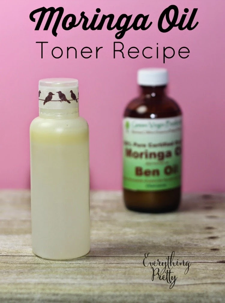 Moringa Oil facial toner recipe.  