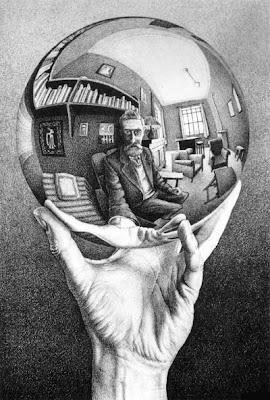 Hand with reflecting sphere, 1935