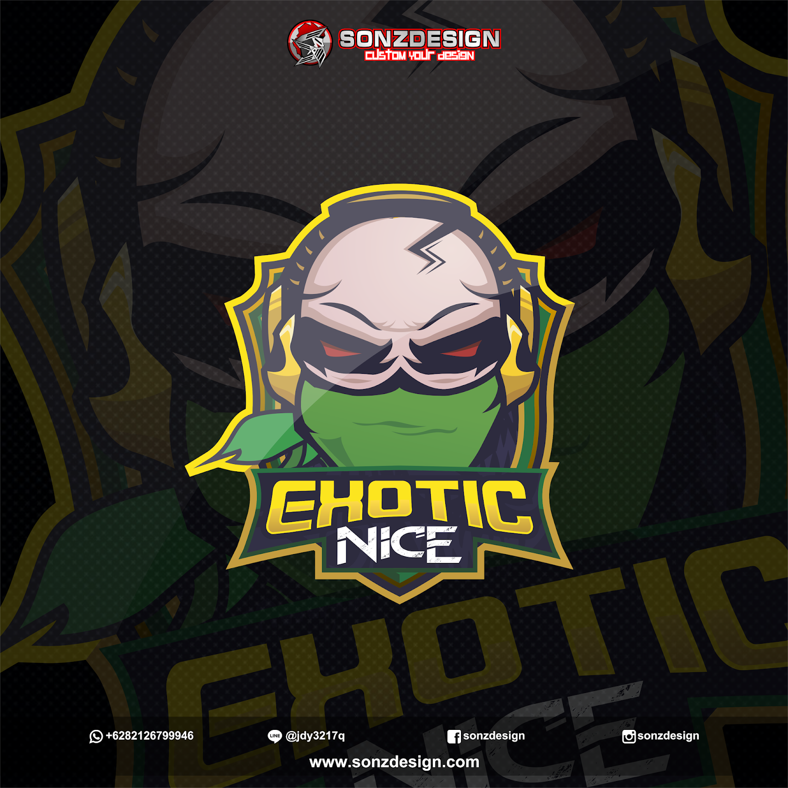 Team Logo Exotic Nice Team Sonzdesign Indonesian Gaming Design Platforms