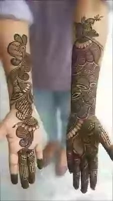 simple mehndi designs for front hands