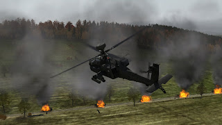 ArmA2 AH-64 アパッチアドオンパックの新しい開発中ゲーム内画像がリリース