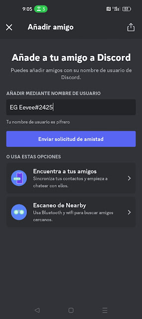 Añadir amigos a Discord