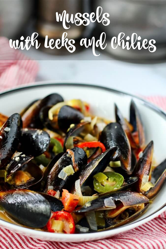 Mussels with Leeks, Garlic and Chilies