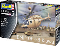 Revell 1/32  Bell OH-58 Kiowa (03871) Color Guide & Paint Conversion Chart