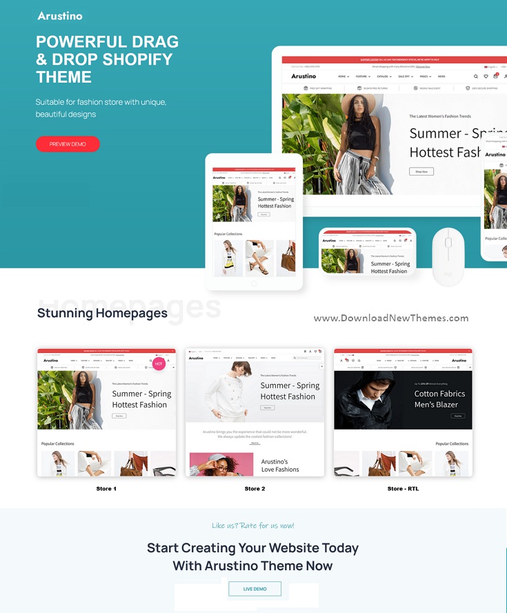 Fashion & Accessories Store eCommerce Website Theme