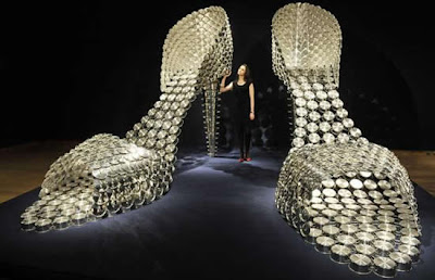 Joana Vasconcelos’ Stainless Steel Pot Shoes Seen On www.coolpicturegallery.net