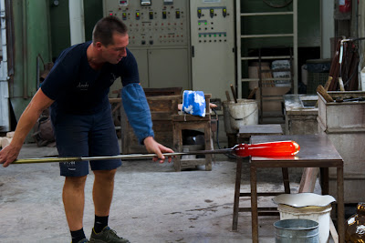 Another vase taking shape - Murano, Italy