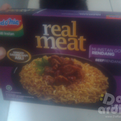 Review Indomie Real Meat Rendang: asli rendang, asli kacang, rasa dua ribuan