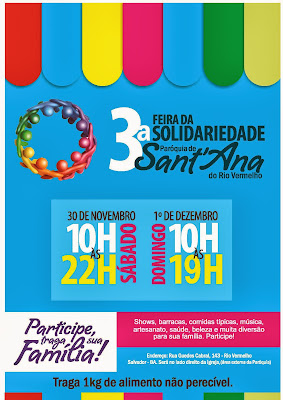 Final de semana tem feira da solidariedade no bairro 