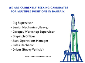  We are currently seeking candidates for multiple positions in Bahrain: