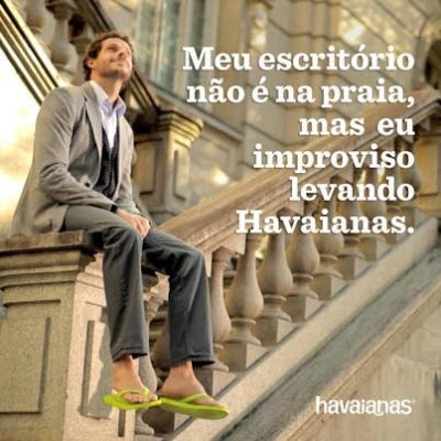 Look para trabalhar no verão de havaianas