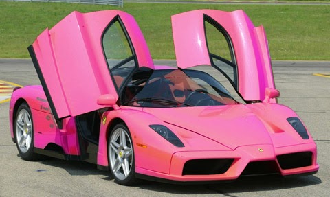 Mobil Ferrari Warna  Merah Muda Pink  Mobil Dan Motor