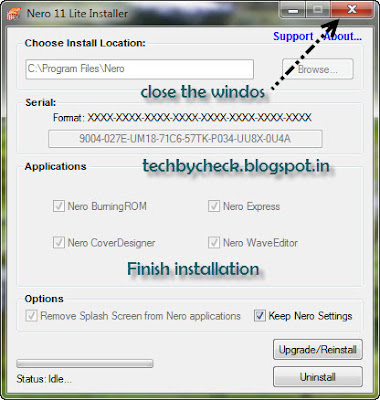 Nero 11 Lite Installer version_tech_BY_check