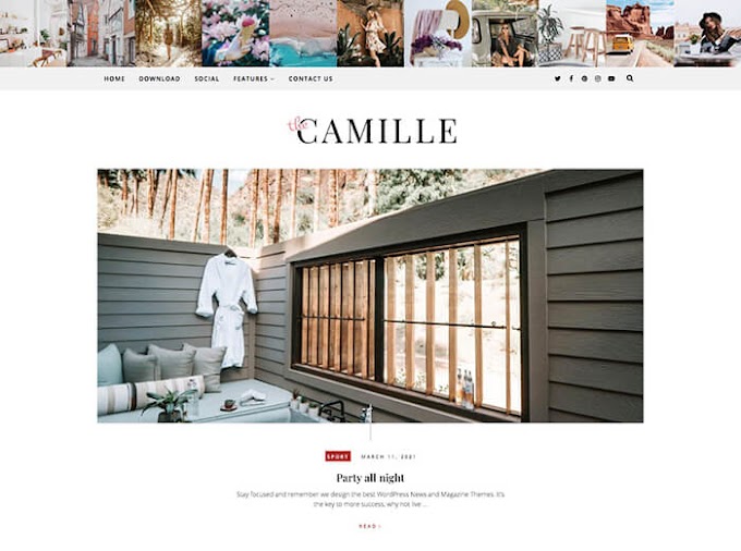 Camille Blogger Template 2021