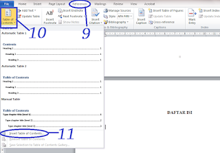 Tips Membuat Daftar Isi Otomatis di Ms.Word