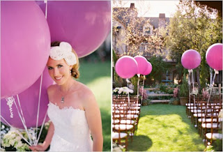 decoración con globos en bodas