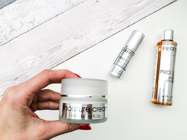 Freedom Pro Studio Moisture Cream, Freedom Pro Studio Dramatic Sensitive Eye Makeup Remover,Freedom Pro Studio Glow Tonic, Freedom Skincare, Freedom London Skincare