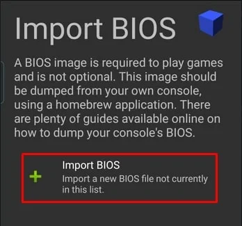 Import BIOS Ps2