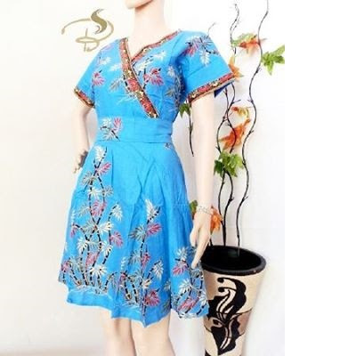 Dress-Batik-Kimono-Bambu-Biru