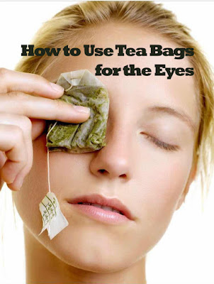 Tea bag on the eye