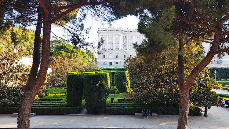 Jardines de Sabatini à Madrid