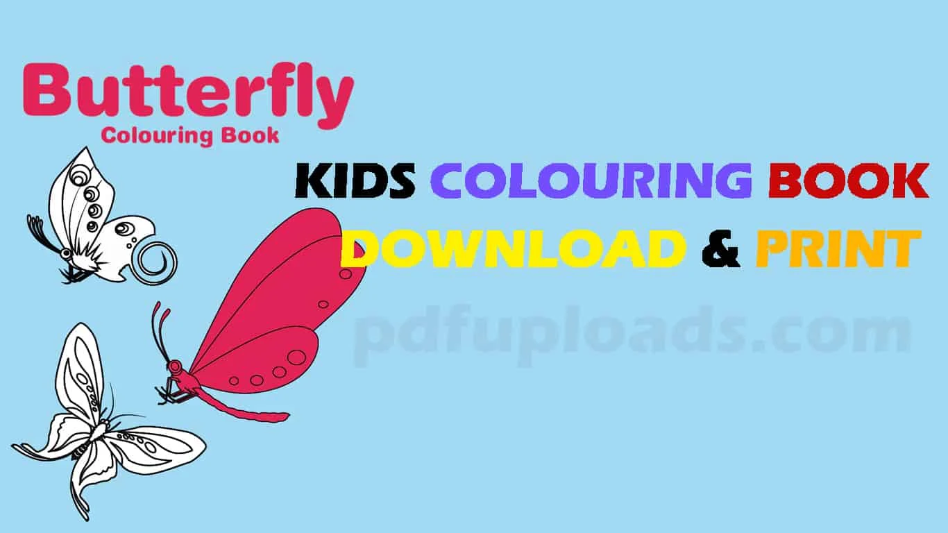 BUTTERFLY - Free coloring books and Pages for Kids