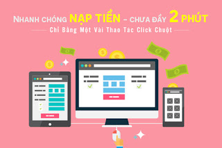 sử dụng dịch vụ tiện ích nạp tiền điện thọa online