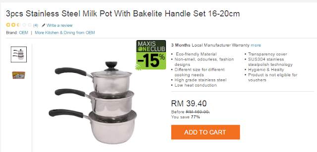 Stainless Steel Milk Pot With Bakelite Handle di Lazada, Shopping Online,