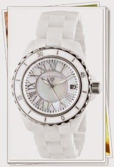 Swiss Legend Women's 20050-WWSR "Karamica Collection" White Ceramic Bracelet Watch