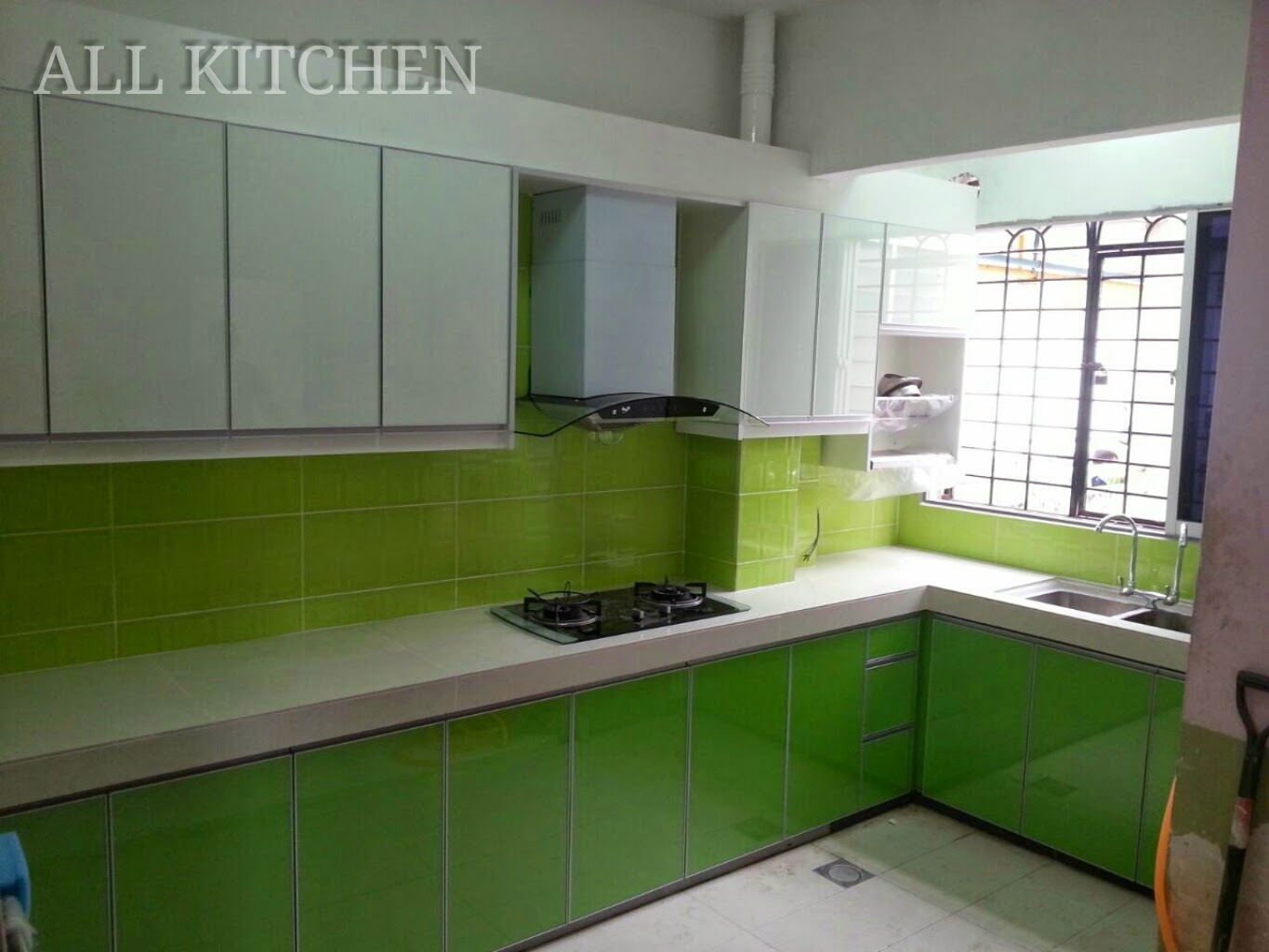 Kabinet Dapur Warna Hijau  Desainrumahid.com