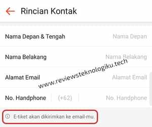 rincian kontak tiket kereta api online shopee